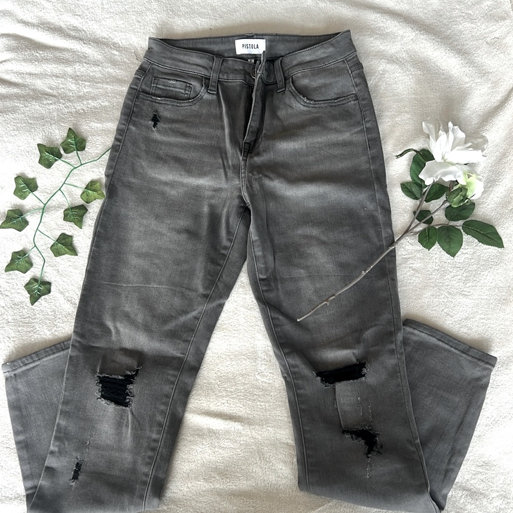 LIKE NEW Pistola - Arianna High Rise Distressed Skinny Jean (27)